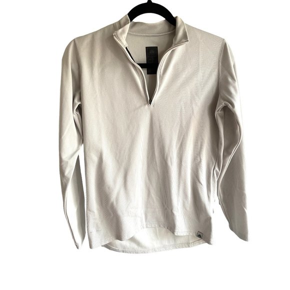 NIKE ACG Women Dri Fit Base Layer Silver Gray 1/4 Zip Mock Pullover M 8-10 - Picture 9 of 14